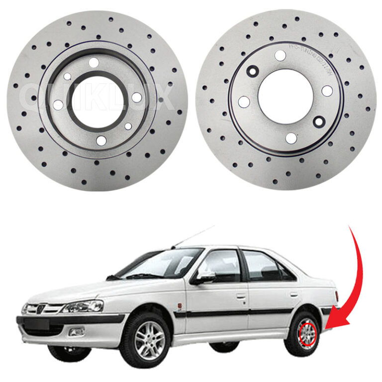 دیسک ترمز PFC اسپرت سوراخ دار مدل توربو چرخ عقب پژو پارس