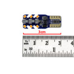 لامپ SMD آریایی 24 تایی مدل کنباس دار 4 طرفه - بسته 2 عددی رنگ نارنجی