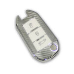 کاور سوییچ TPU طرح کربن تارا کلید خور لاکچری Mp - رنگ نقره ای سفید