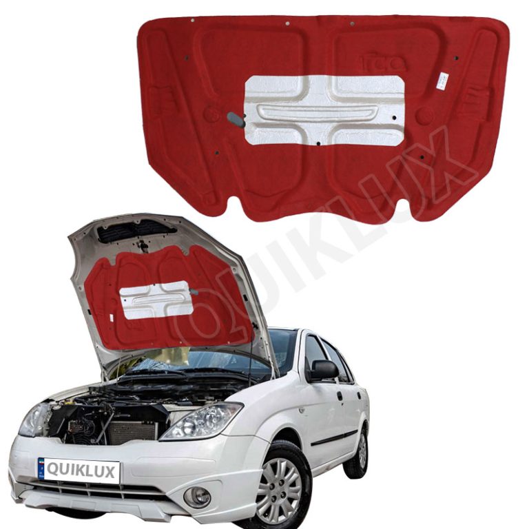 نمد کاپوت تیبا ایده پارت همراه حرارت گیر المینیومی رنگ قرمز