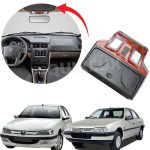 چراغ سقف پژو پارس و 405 جا عینکی دار جدید مشکی با طرح چوب براق