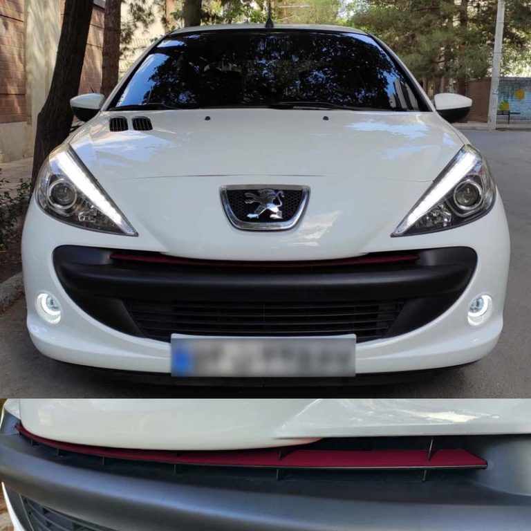 ردلاین چسبی سپر پژو 207 رنگ سرخابی