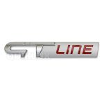 آرم فلزی GT Line نقره ای سایز 12 cm