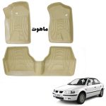 کفپوش سه بعدی پژو 405 پژو پارس و سمند لاکچری ماهوت - کرم