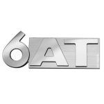 آرم پلکسی 6AT بغل گلگیر - رنگ نقره ای