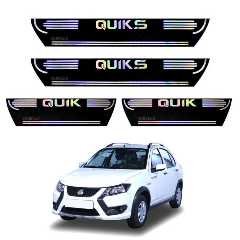 برچسب پارکابی طرح چرمی مدل ونوس نوشته کوییک اس لاتین هفت رنگ – QUIK S