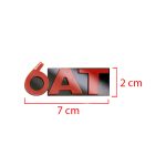 آرم پلکسی بغل گلگیر 6AT – مشکی قرمز