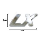 آرم پلکسی LX بغل گلگیر – کروم