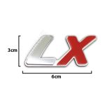 آرم پلکسی LX بغل گلگیر – کروم قرمز