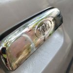 قاب استیل روی دستگیره پراید آرم دار طرح Kia