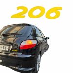 آرم نوشته 206 (طرح اسپرت) – مناسب برای پژو 206 رنگ زرد